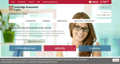 Desktop Screenshot of examenescambridgezaragoza.com